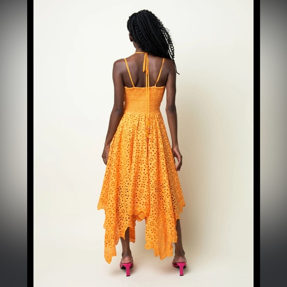 La Fuori Tangerine Sun Dress. Size L. NWT - Picture 3 of 14